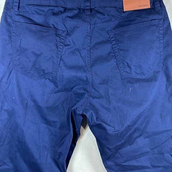 Bonobos Athletic Fit 34W 32L 5 Pocket Navy Jean Chino Slacks EUC - Picture 11 of 12